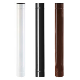 Tubo smaltato per stufe cm 50 ø 10 bianco Europrofil