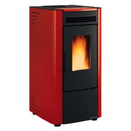 Stufa a pellet 'ketty 5.0' 6,5 kw - colore bordeaux Extraflame nordica