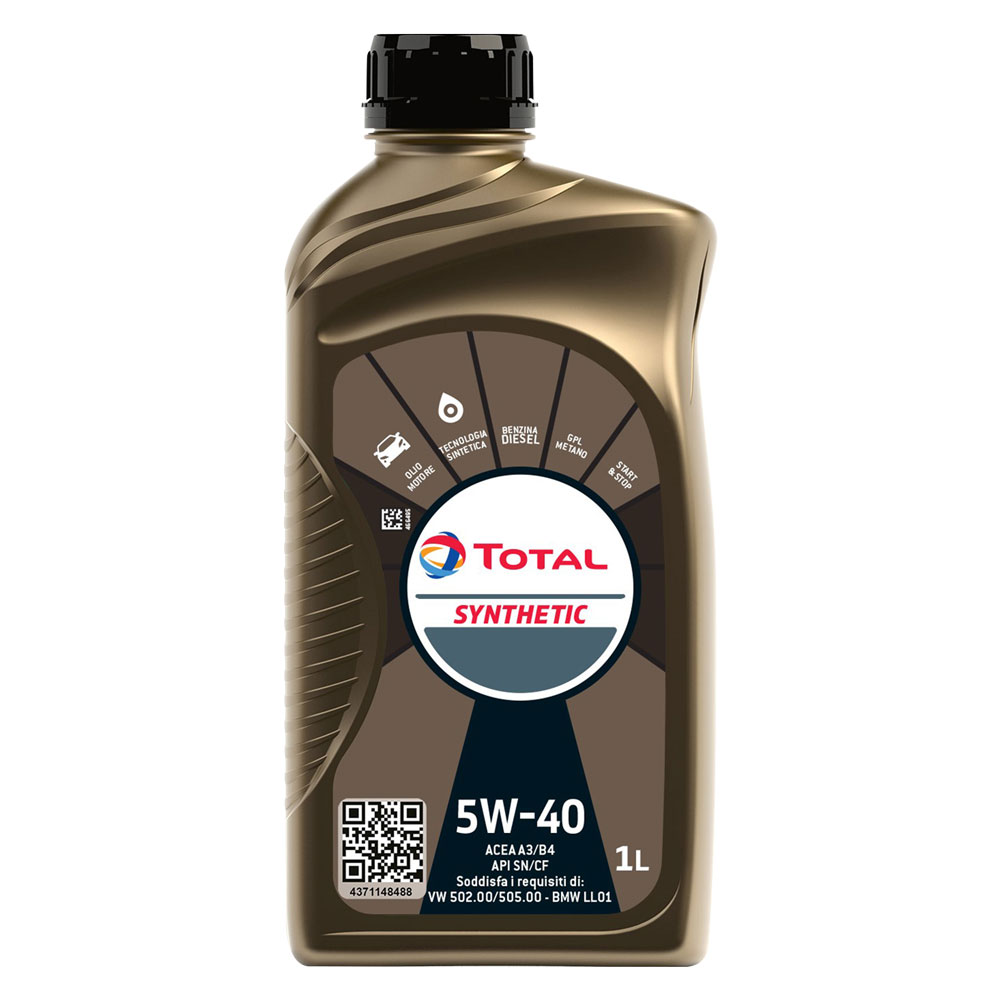 Olio motore per autovetture ‘synthetic’ 5w40 – lt. 1 Total