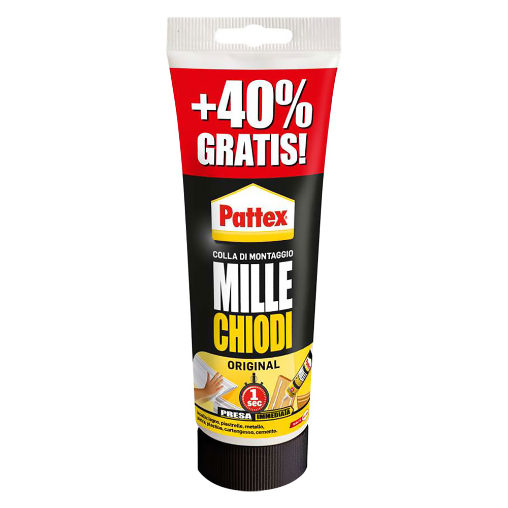 Adesivo millechiodi ‘original’ gr. 250 + 40% gratis – col.bianco Pattex