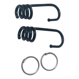 Ganci per molla elastica 3,2 mm - in ferro - cf 2 pz Uniko