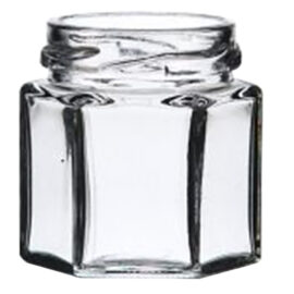 Vaso vetro 'boccaccio' per alimenti tipo 'esagonale 45 ml - imbocc. Ø 43 mm Senza marca