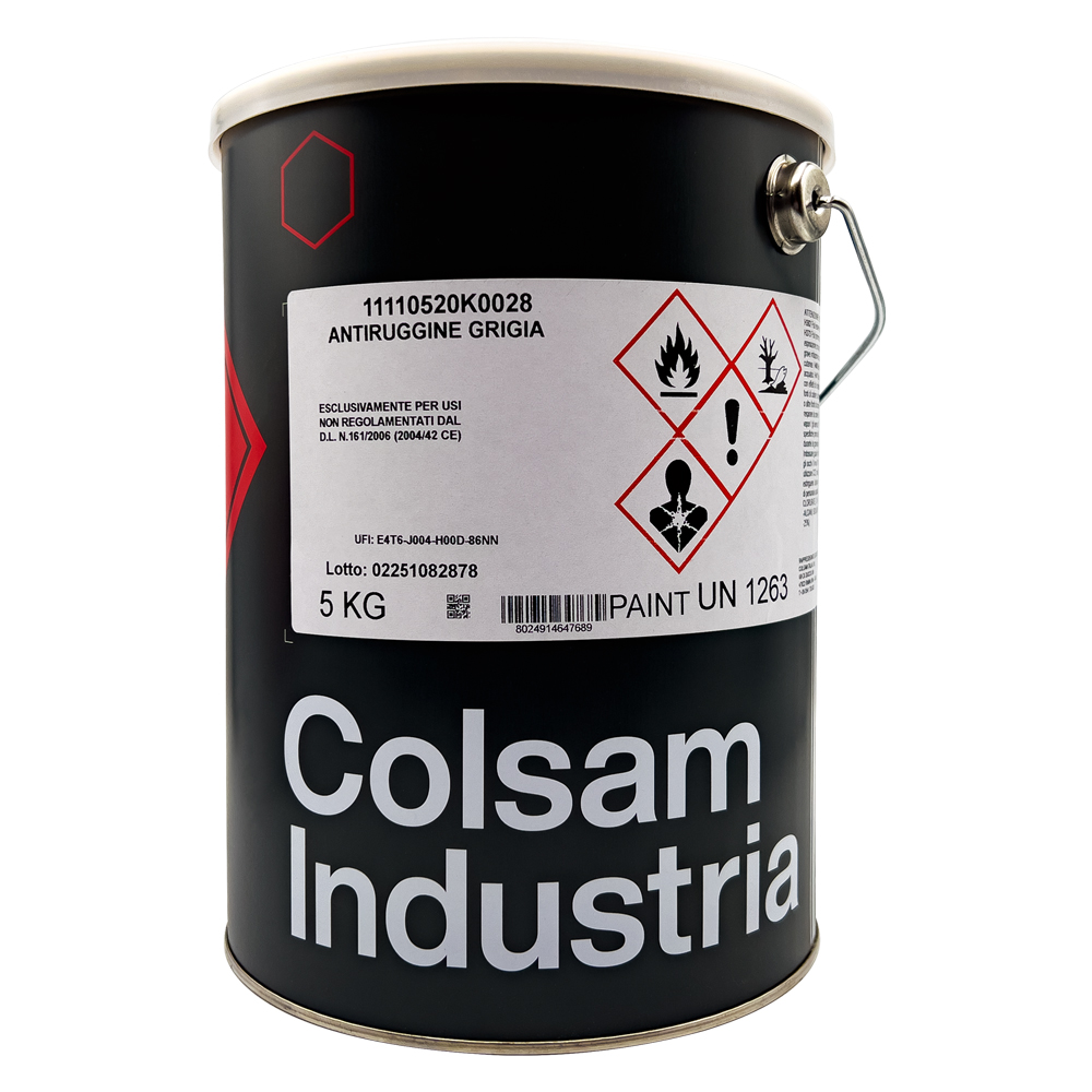 Antiruggine sintetica ‘fina’ kg.  5 grigia Colorificio sammarinese