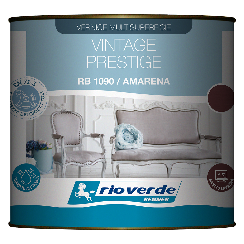 Smalto multisuperfice ‘vintage prestige’ lt. 0,5 – colorazione anice Renner