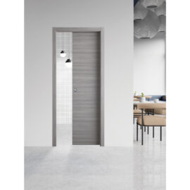 Porta scorrevole 'ginevra' cm 60 x 210 (68 x 214) - col. micro noce Naddeo porte