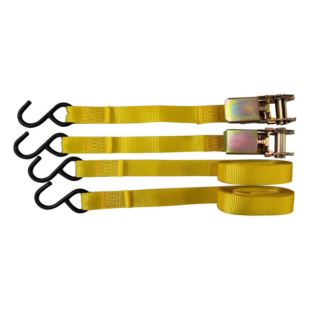 Nastro di ancoraggio ad uncino mt. 4,5 x mm 25 – port.350 kg – pz.2 / con cricchetto Uniko