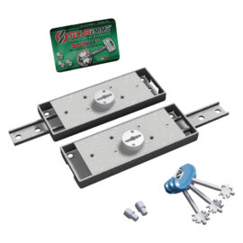 Serratura laterale in coppia per serranda '2235' catenaccio diritto Securemme