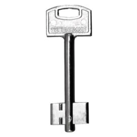 Chiave doppia mappa nichelata mappa mm 11,4 x 20,5 Securemme