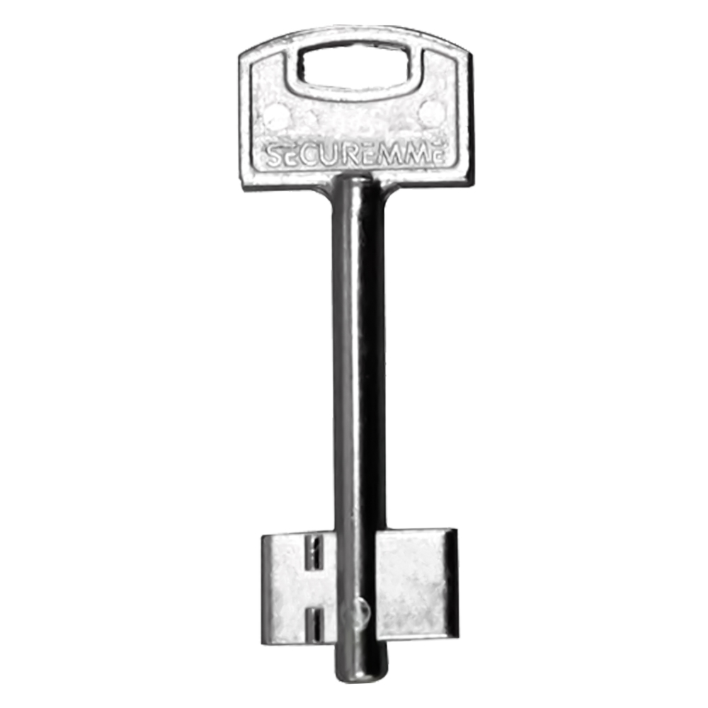 Chiave doppia mappa nichelata mappa mm 11,4 x 20,5 Securemme