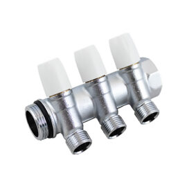 Collettore con rubinetto d'arresto '1866k' 5 vie Tiemme