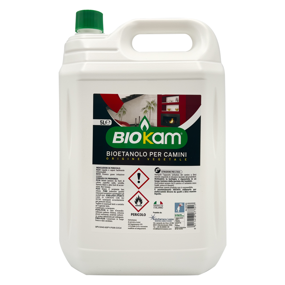 Combustibile liquido bioetanolo lt. 5 Italchimici lazio