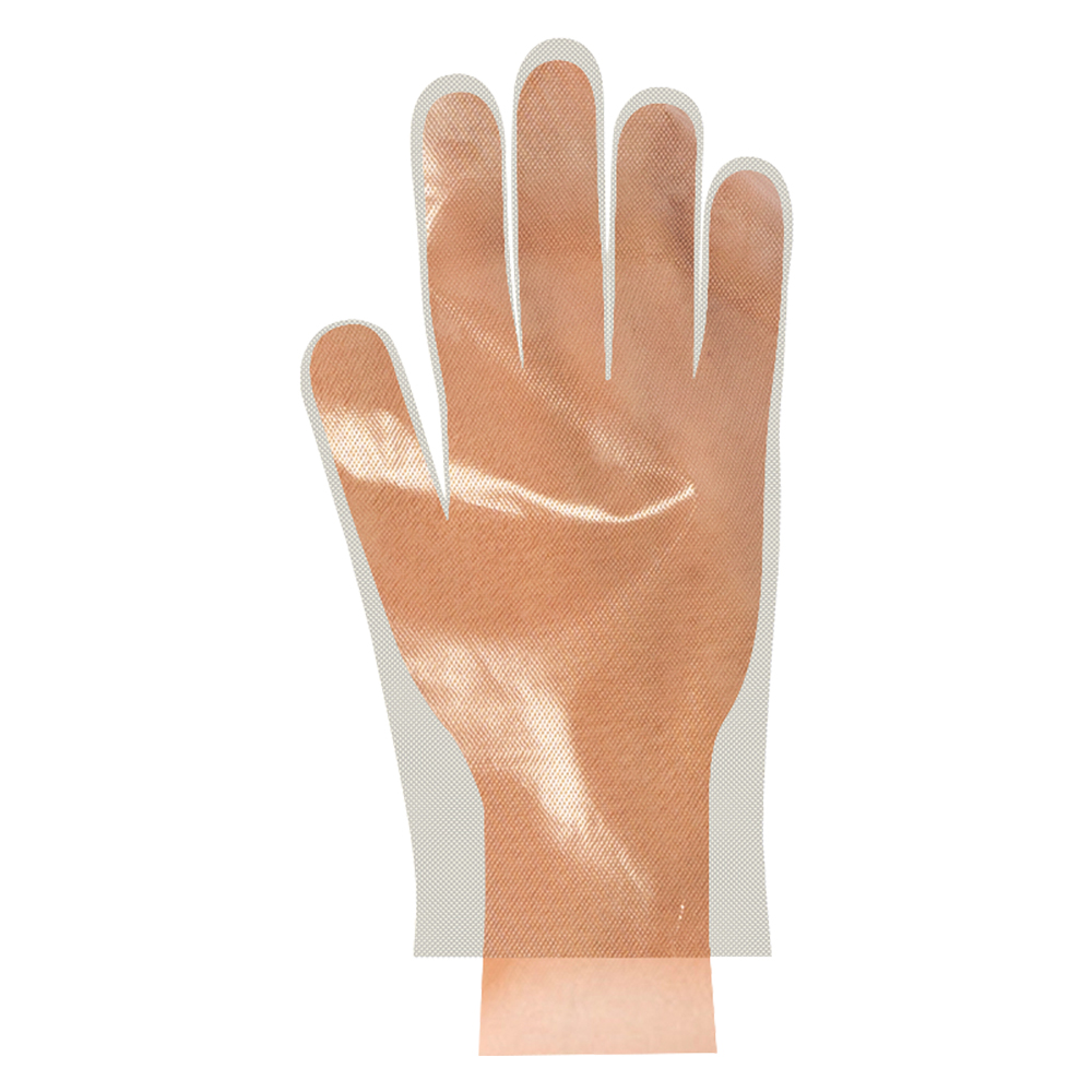 Guanti polietilene pehd monouso confezione da 100 pezzi Ajsia