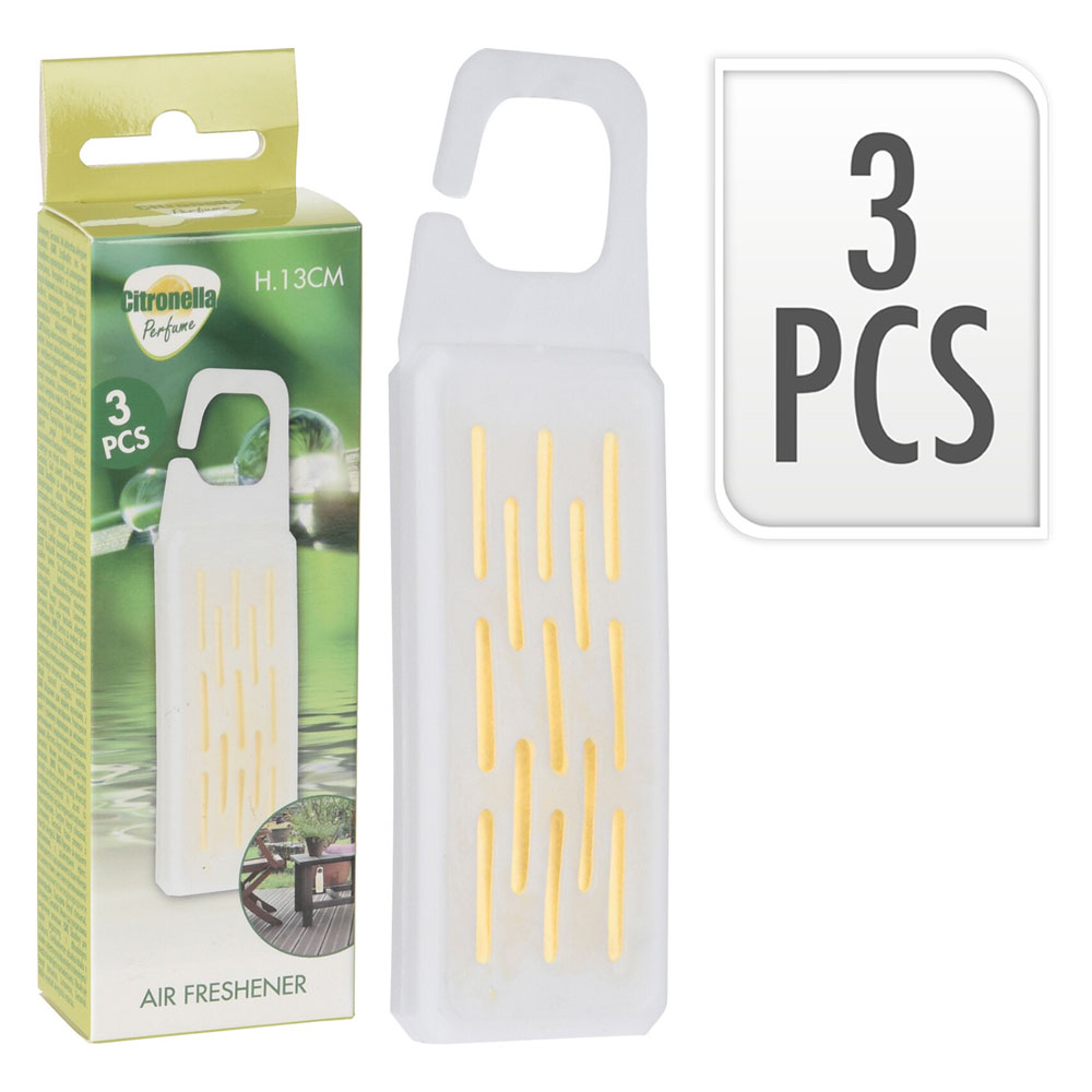 Profumatore alla citronella scatola 3 pezzi Senza marca