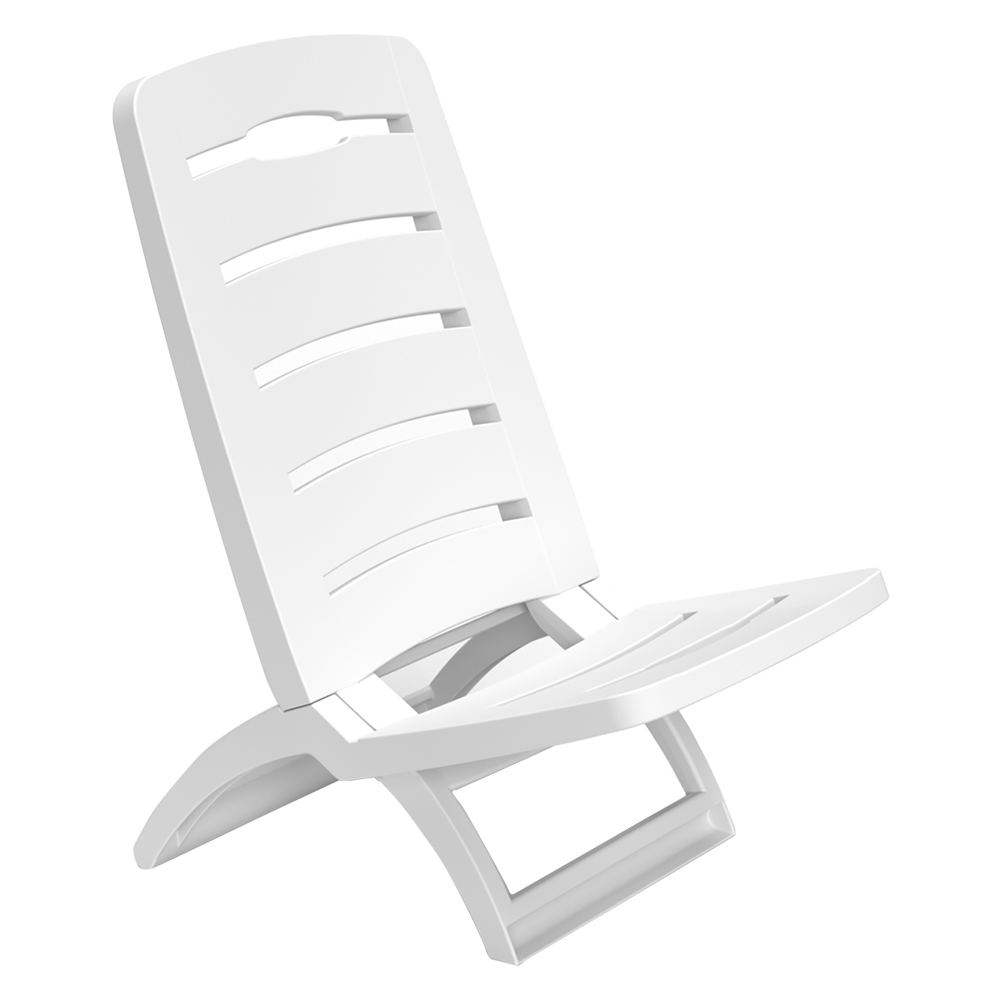 Spiaggina in polipropilene ‘sandy’ bianco Bica