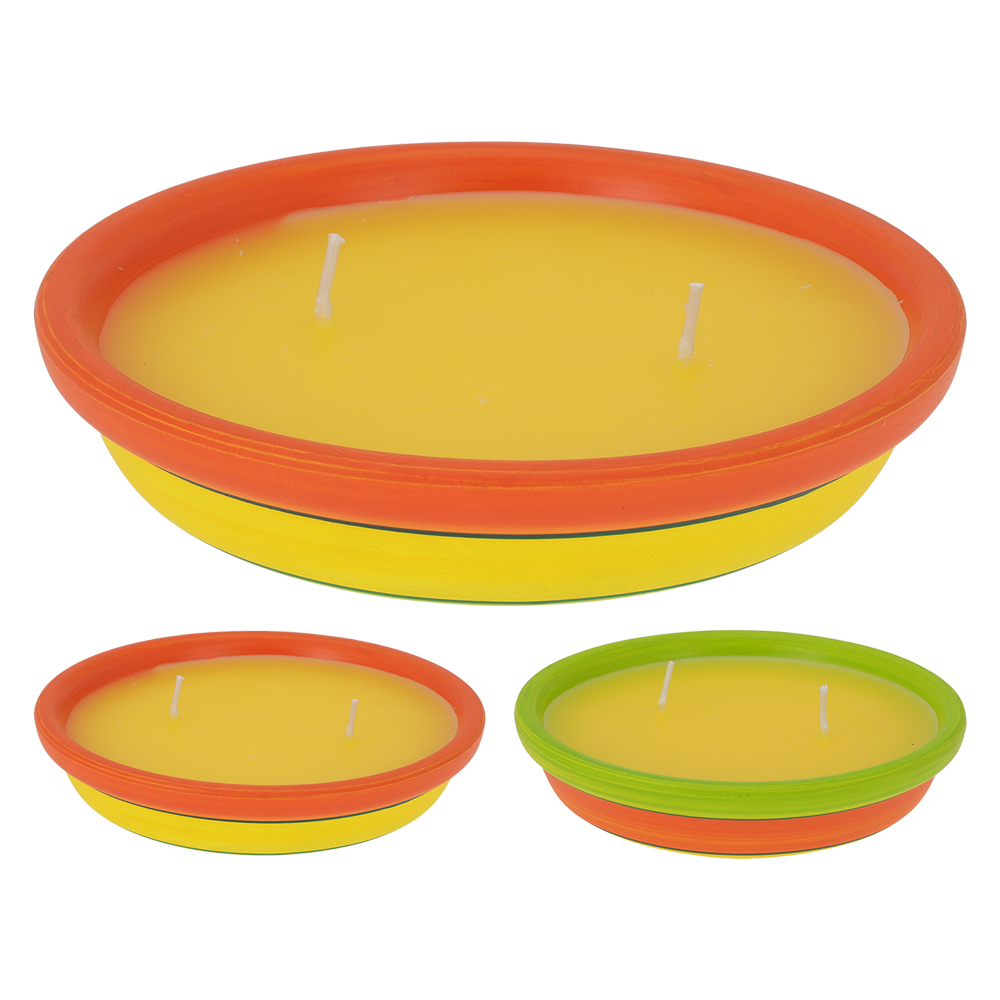 Candela alla citronella cm 11,5 x 3,2 Senza marca