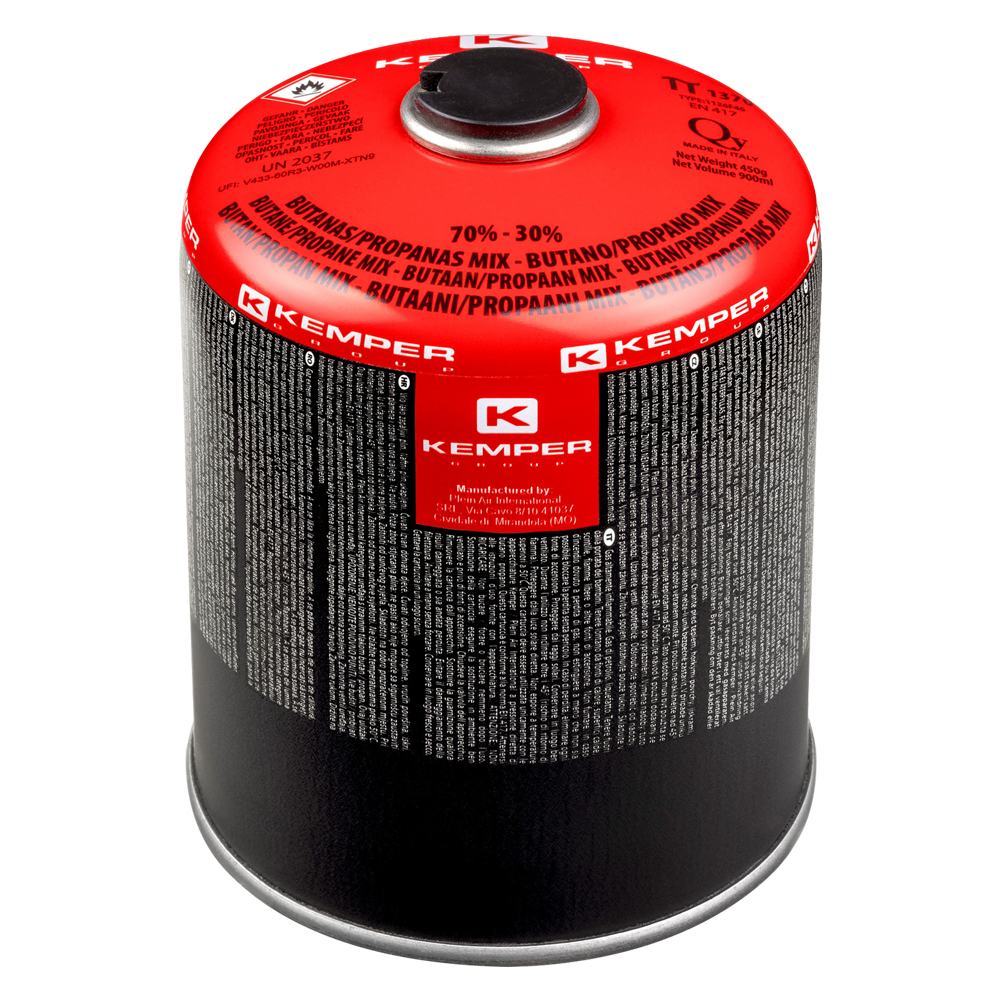 Cartuccia gas valvolata gr 450 ( ml 900 ) Kemper