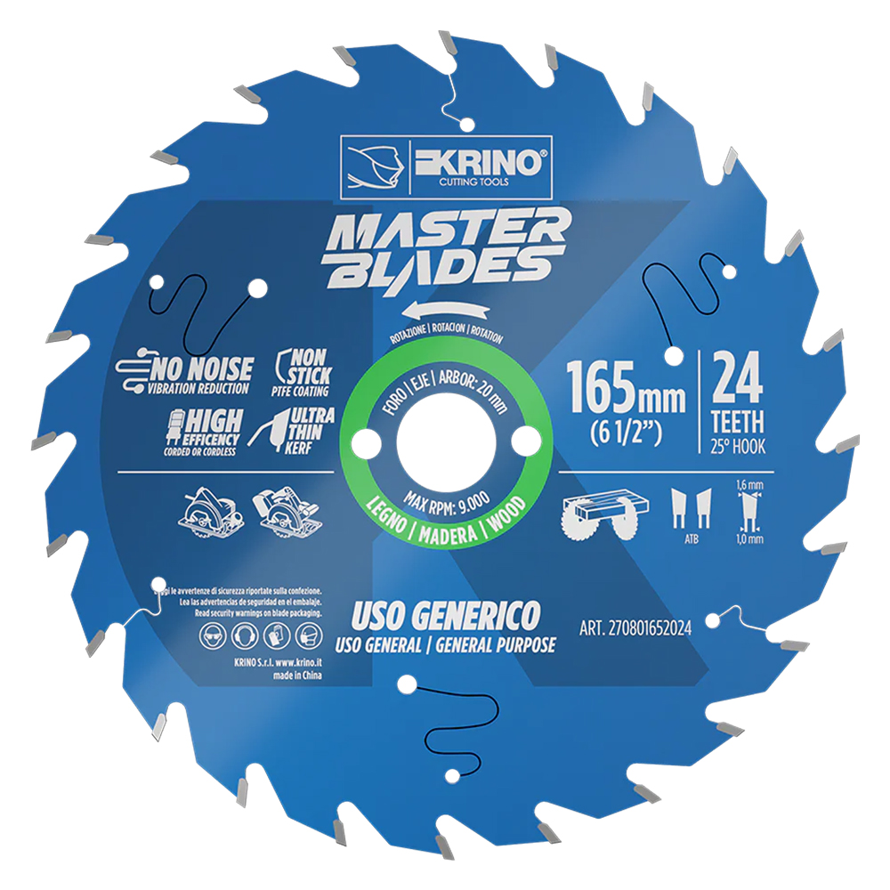 Lama circolare per legno ‘master blades’ ø 300 – 72 denti Krino