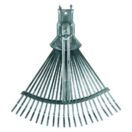 Scopa da giardino regolabile tipo leggero - zinco cromato oro Senza marca