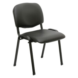 Sedia interlocutoria nero - cm 54,5 x 58 x 81,5 Kasart