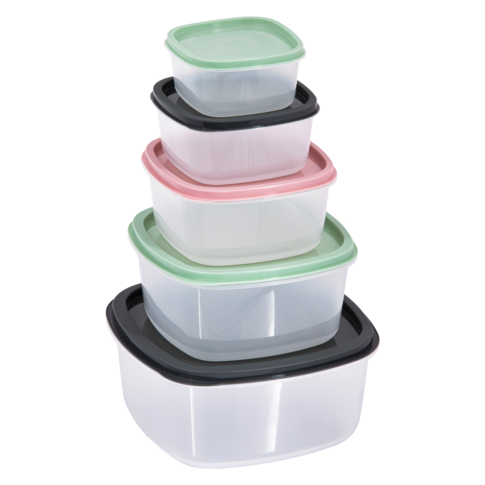 Contenitore per alimenti quadrato ‘keeper’ pz. 5 Senza marca