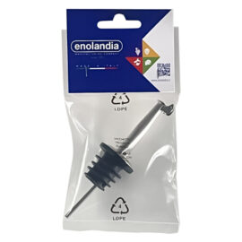 Tappo versatore 10,5 × 3 cm - colore nero Enolandia