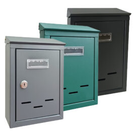 Cassetta postale 'magnolia small' cm 18x 6x h.26 - grigio argento Kasart