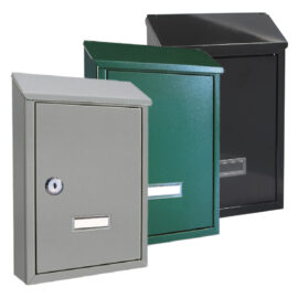 Cassetta postale 'ninfea' cm 20,5x6,8x h.30 - grigio antracite Kasart