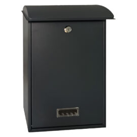 Cassetta postale 'lilla' cm 27 x 12 x h 40,5 - grigio acciaio Kasart