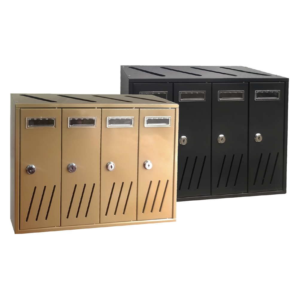 Cassetta postale 4 posti – antracite – 42,5×17,5x h. 30 Kasart