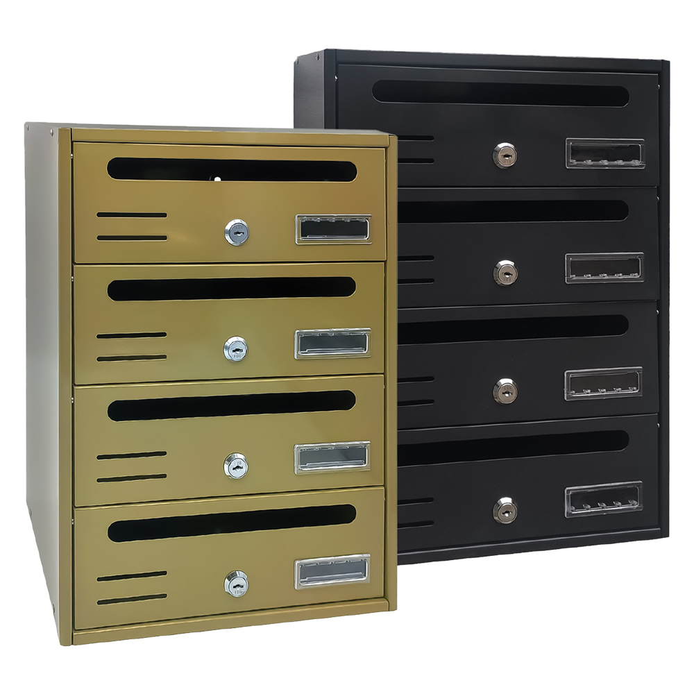 Cassetta postale 4 posti – antracite – cm. 30,2×17,5x h. 42,5 Kasart