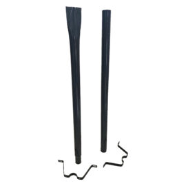 Palo sostegno per cassetta postale portalettere h. cm 150 - colore nero Kasart