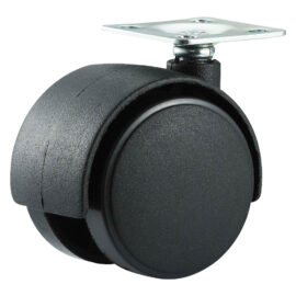 Ruota per mobili doppia ø 40 - piastra mm 38 x 38 - capacità kg 25 - pz 2 bl Uniko