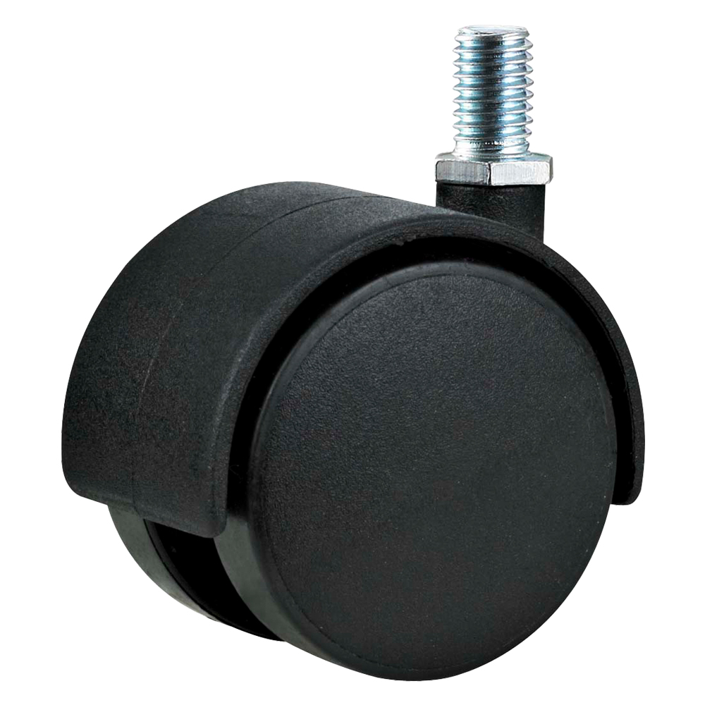 Ruota per mobili doppia ø 40 – perno ma8 – capacità kg 25 – pz 2 bl Uniko