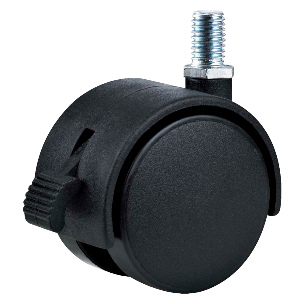 Ruota per mobili doppia ø 40 – perno ma8 – capacità kg 25 – pz 2 bl Uniko