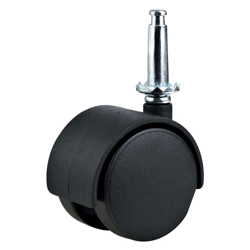 Ruota per mobili doppia ø 50 – perno 10×38 – capacità kg 30 – pz 2 bl Uniko