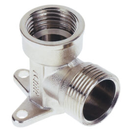 Raccordo a stringere curvo con flangia 3 fori 'art. 539' 16 x 1/2 - femmina Icma