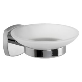 Porta sapone serie 'starter' leghe metalliche - vetro opaco Metaform