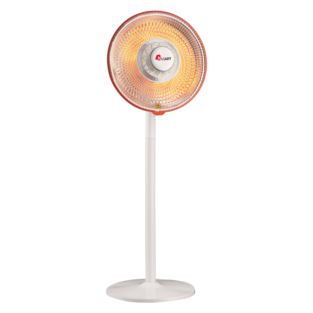 Stufa a parabola con piantana mm 410 x 380 x h. 1070 – 500 / 1000 w Kasart