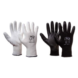 Guanti poliestere / poliuretano tg. 9 (l) - palmo nero Senza marca