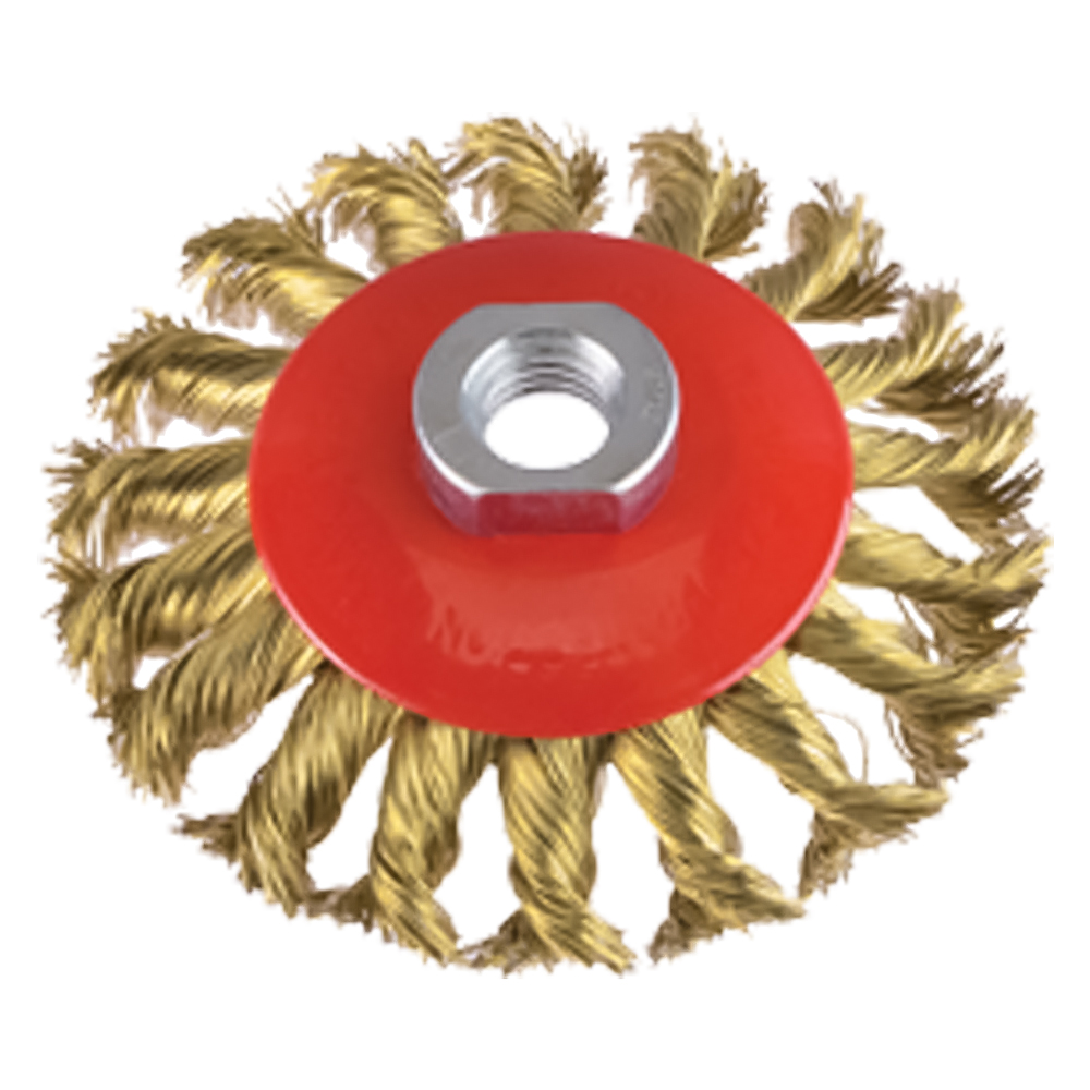 Spazzola circolare conica Ø mm 100 – foro m 14 Pg