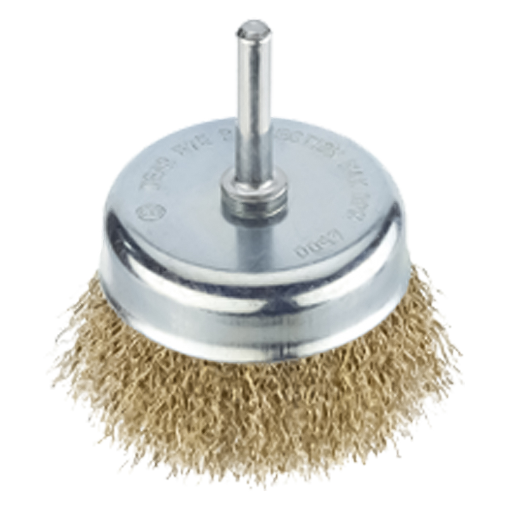 Spazzola a tazza per trapano Ø mm 50 – gambo mm 6 Pg