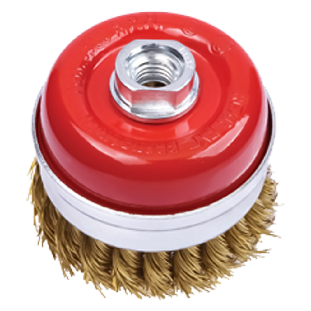 Spazzola a tazza per smerigliatrice Ø mm 75 – foro m 14 Pg