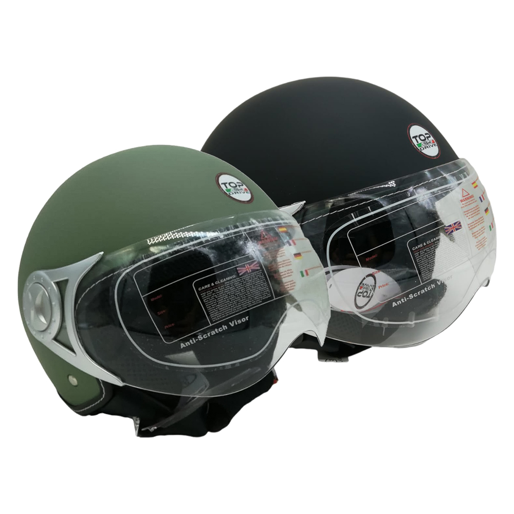 Casco per moto ‘sirio matt’ nero – tg. l Senza marca