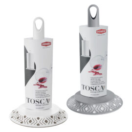 Portarotolo da cucina 'tosca' bianco/tortora Stefanplast