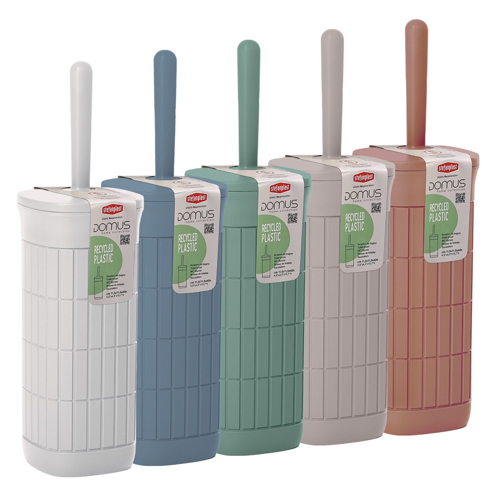 Porta scopino wc ‘domus’ dust white Stefanplast