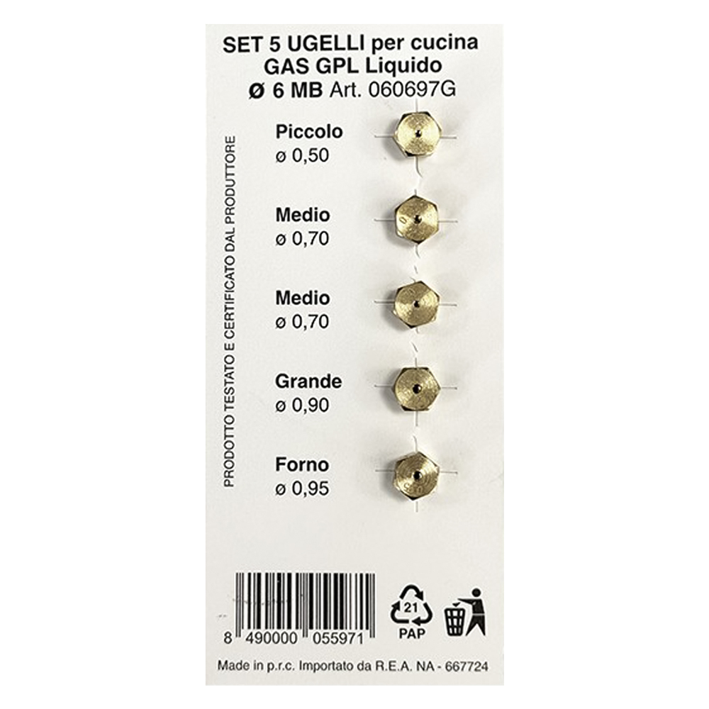 Ugelli per cucina per gpl Idroblok