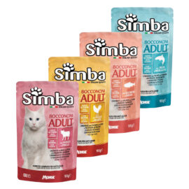 Bocconcini per gatti 'adult' trota e merluzzo - gr 100 Monge