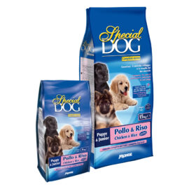 Crocchette per cani junior 'special dog' pollo e riso - kg 4 Monge