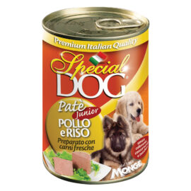 Pate' per cani junior 'special dog' pollo e riso - gr 400 Monge
