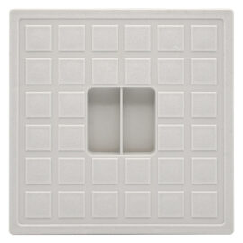 Coperchio quadro per pozzetto pluviale mm 12,7 x 12,7 x h. 1 Senza marca